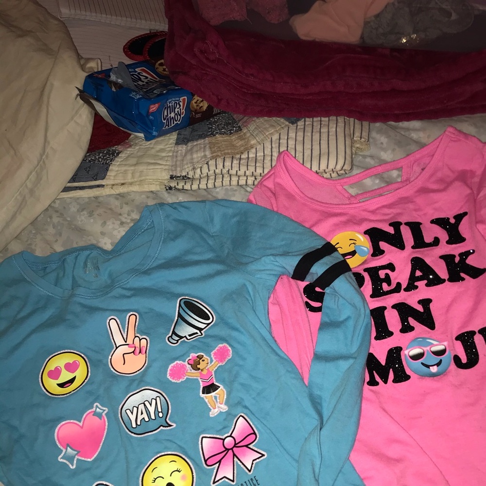 2 Justice shirts size 14